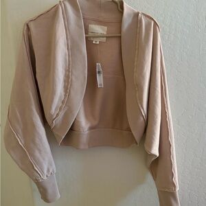 American eagles XS crop cardigan dusty pink